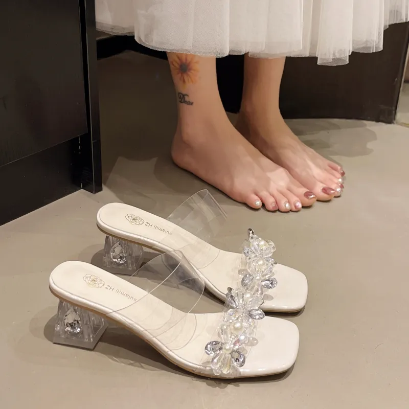 Dragon Dance Rubber Sole Slip Resistant Abrasion Resistant Slide Slippers Women's-2
