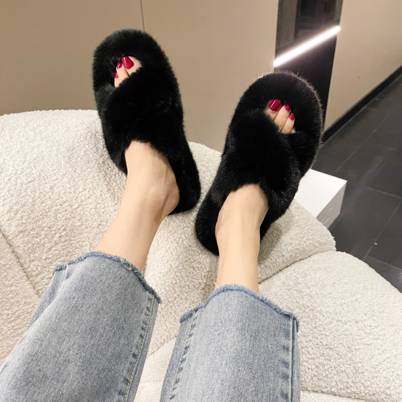 Dragon Dance PU Polyurethane Abrasion Resistant Slip Resistant Slide Slippers Women's-19