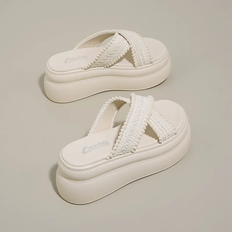 Dragon Dance Slip Resistant Abrasion Resistant Slide Slippers Women's-9