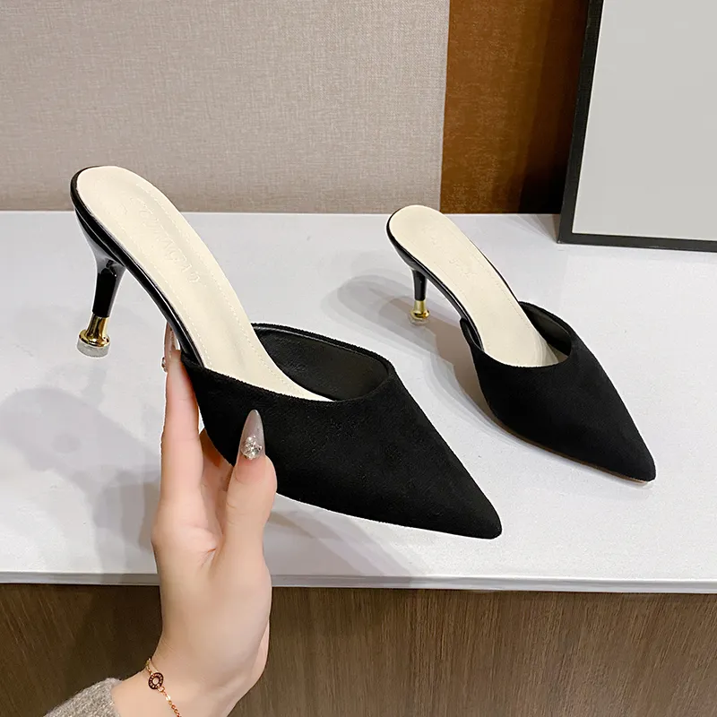 Dragon Dance Slim Heel High Heels Women's-7
