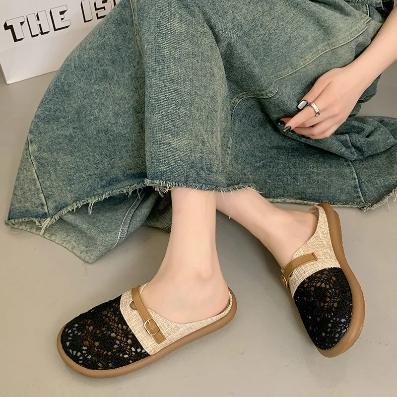 Dragon Dance Abrasion Resistant Slip Resistant Closed Toe Slippers Women's-9