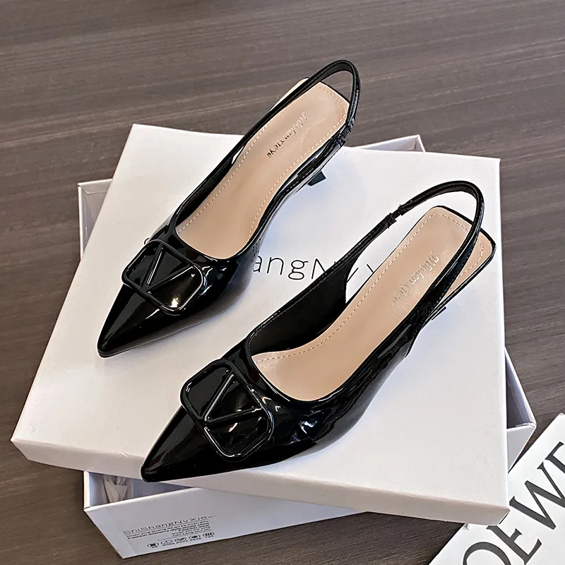 Dragon Dance Slim Heel High Heels 6cm Women's-1