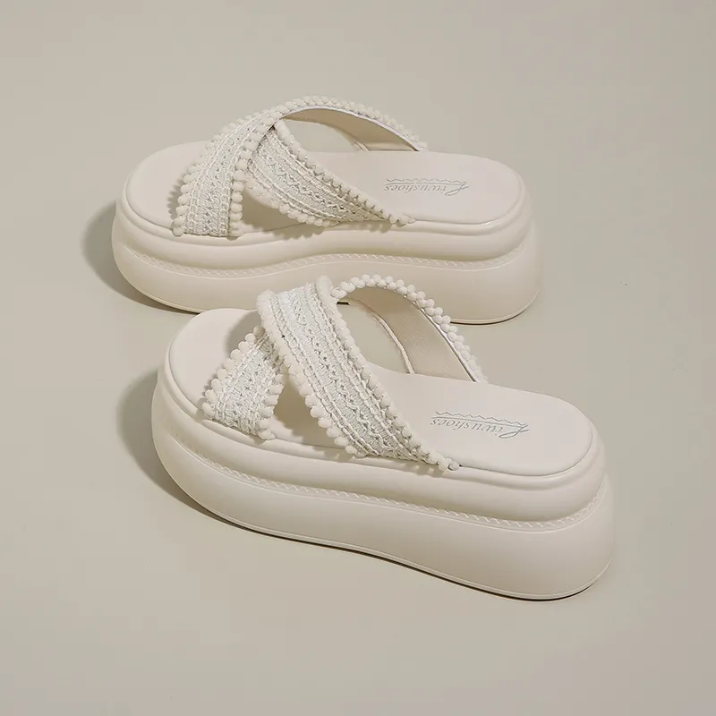 Dragon Dance Slip Resistant Abrasion Resistant Slide Slippers Women's-10