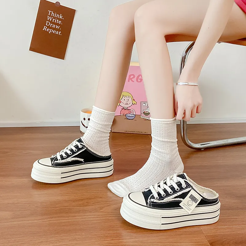 Dragon Dance Rubber Sole Abrasion Resistant Slip Resistant Closed Toe Slippers Women's-17