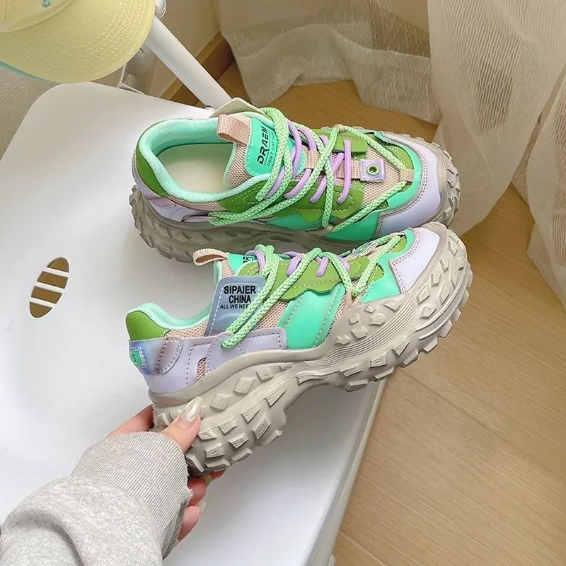 Dragon Dance Low Top Chunky Sneakers Women's-1