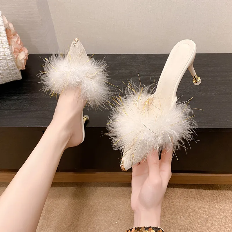 Dragon Dance Slim Heel High Heels Women's-5