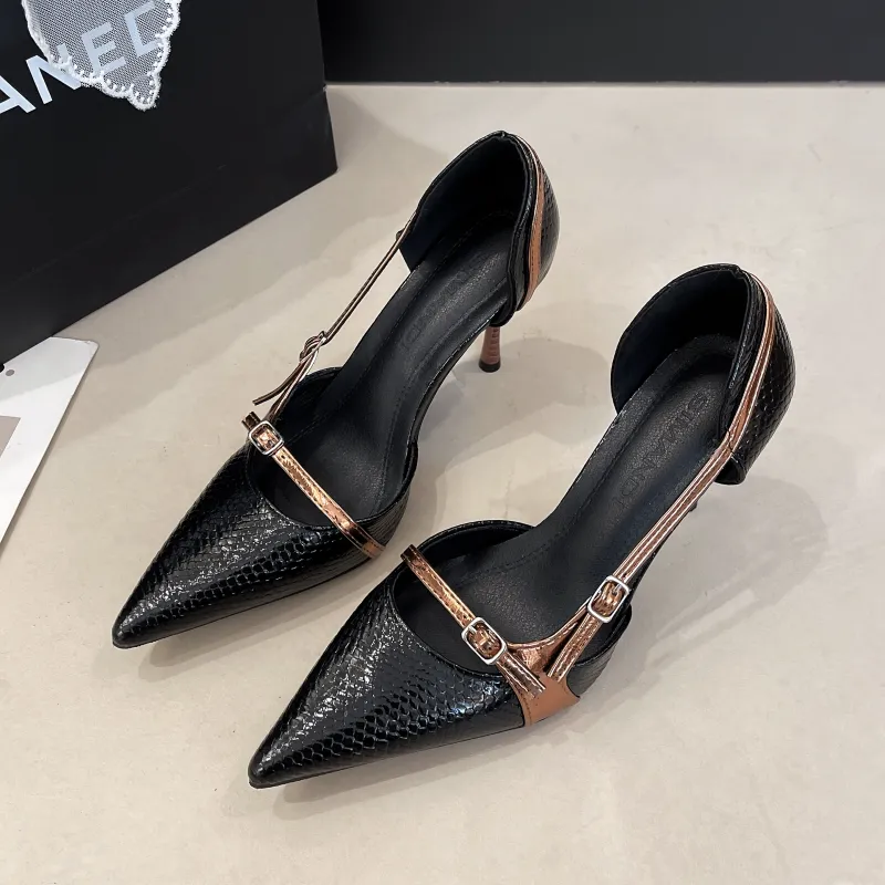 Dragon Dance Slim Heel High Heels Women's-7