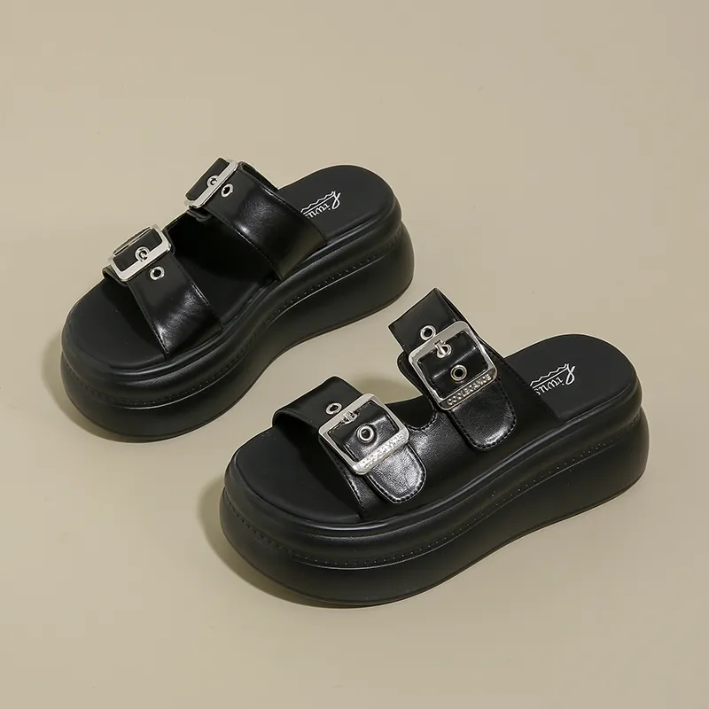 Dragon Dance PU Polyurethane Slip Resistant Abrasion Resistant Slide Slippers Women's-12