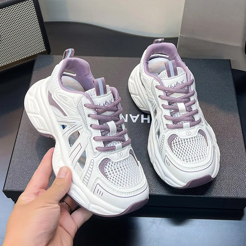 Dragon Dance Breathable, Height Enhancing, Lightweight Low Top Chunky Sneakers Women's-16