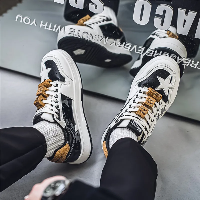Dragon Dance Low Top Skateboard Shoes White-4