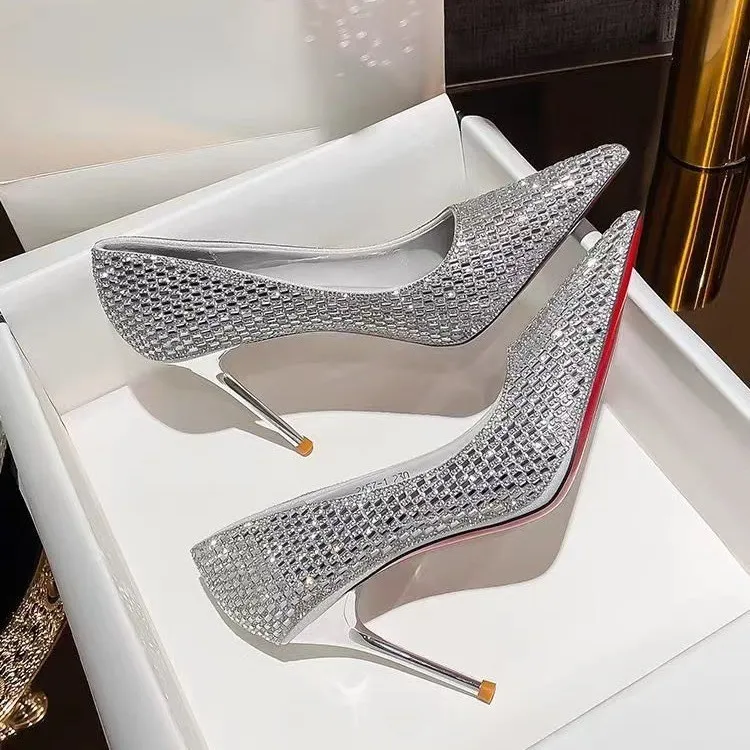 Dragon Dance Slim Heel High Heels Women's-4