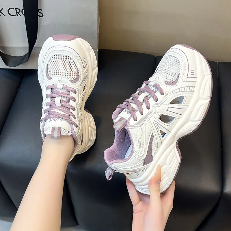 Dragon Dance Breathable, Height Enhancing, Lightweight Low Top Chunky Sneakers Women's-17