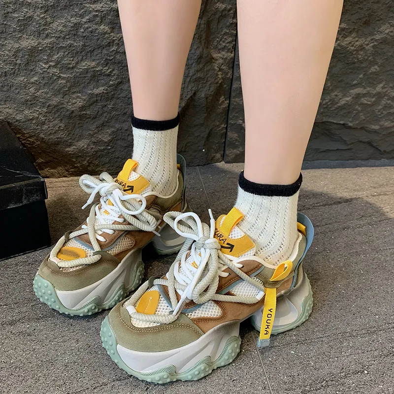 Dragon Dance Breathable Low Top Chunky Sneakers Women's-6