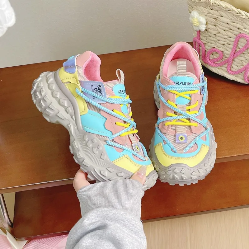 Dragon Dance Low Top Chunky Sneakers Women's-6