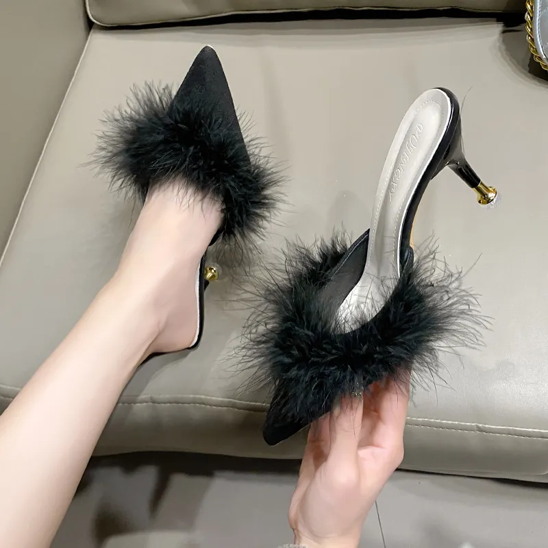Dragon Dance Slim Heel High Heels Women's-18