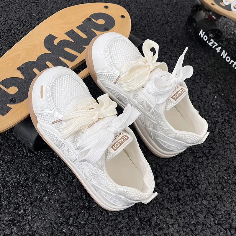 Dragon Dance Breathable Height Increase Skateboard Shoes Women's-1