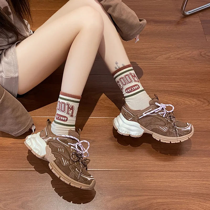 Dragon Dance Breathable Low Top Chunky Sneakers Women's-9