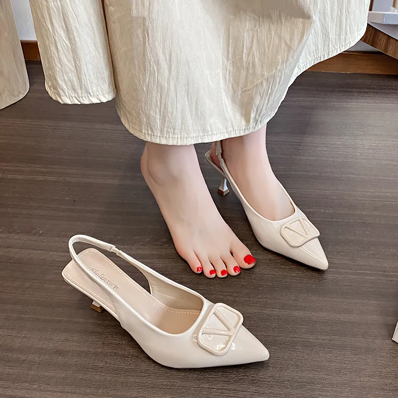 Dragon Dance Slim Heel High Heels 6cm Women's-9