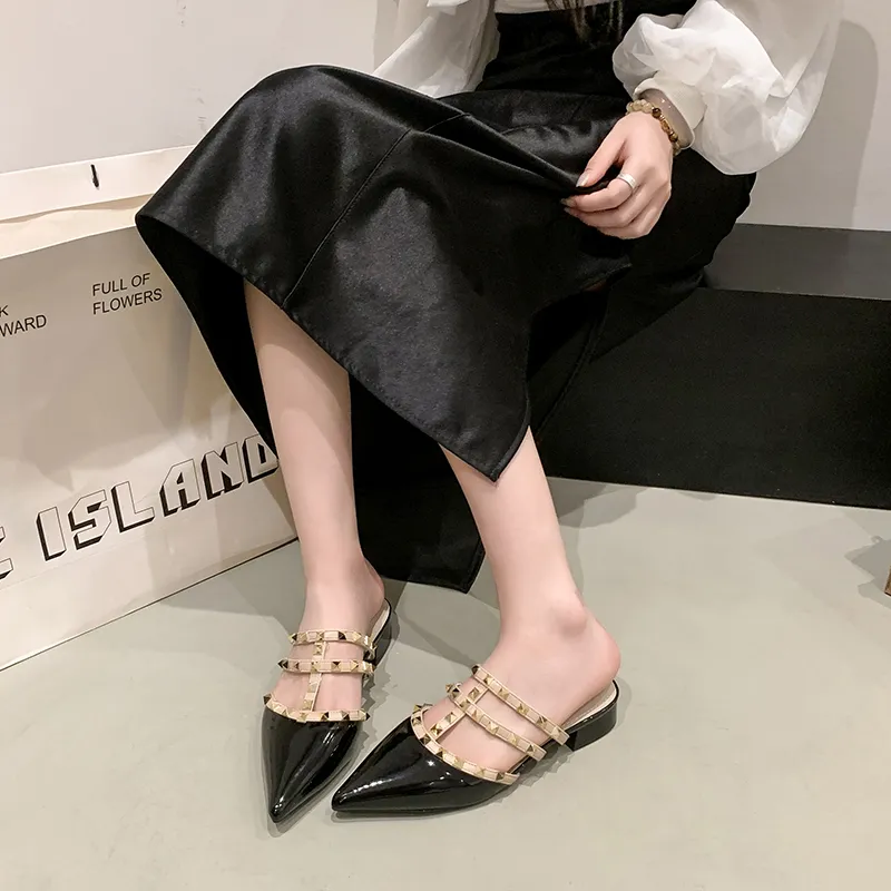 Dragon Dance Chunky Heel High Heels 3.5cm Women's-14