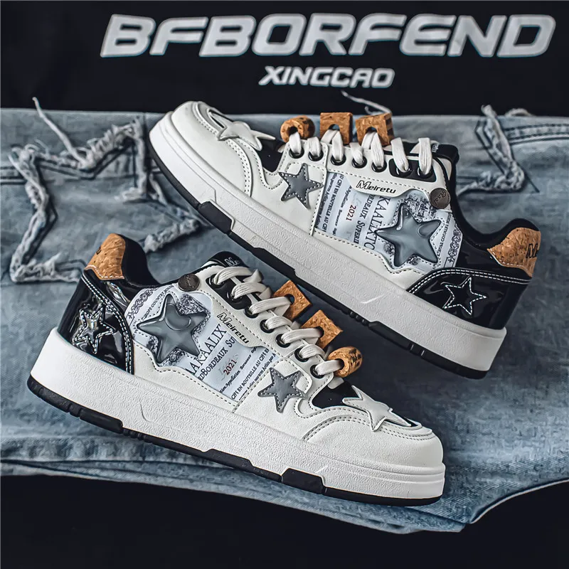 Dragon Dance Low Top Skateboard Shoes White-5