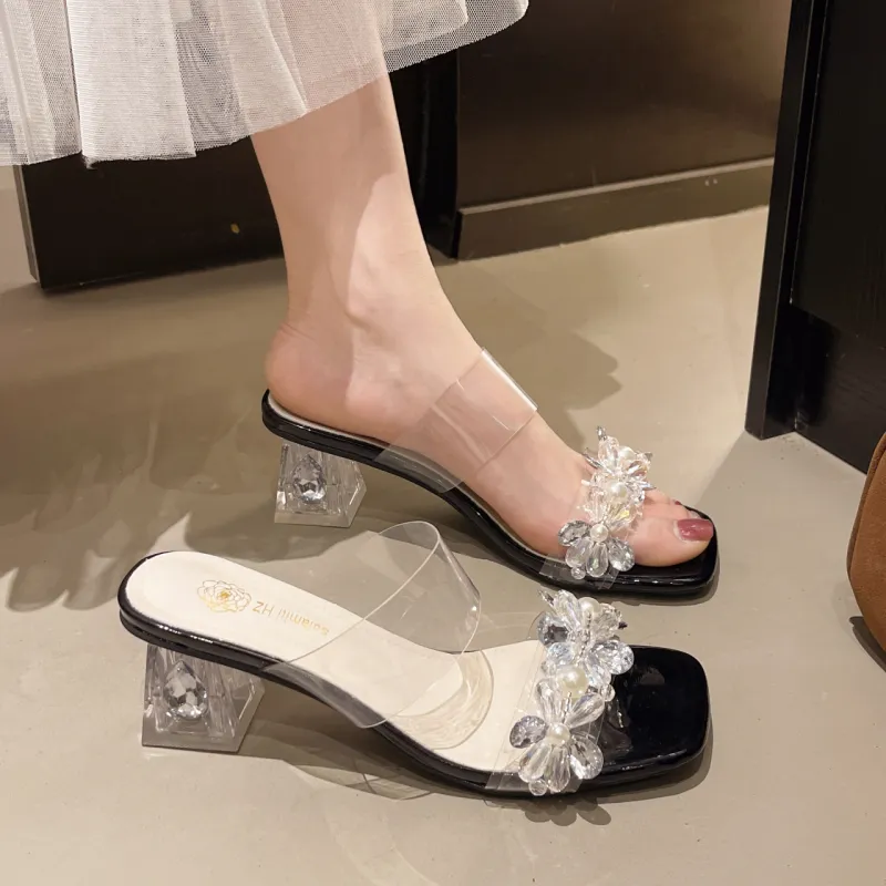 Dragon Dance Rubber Sole Slip Resistant Abrasion Resistant Slide Slippers Women's-15