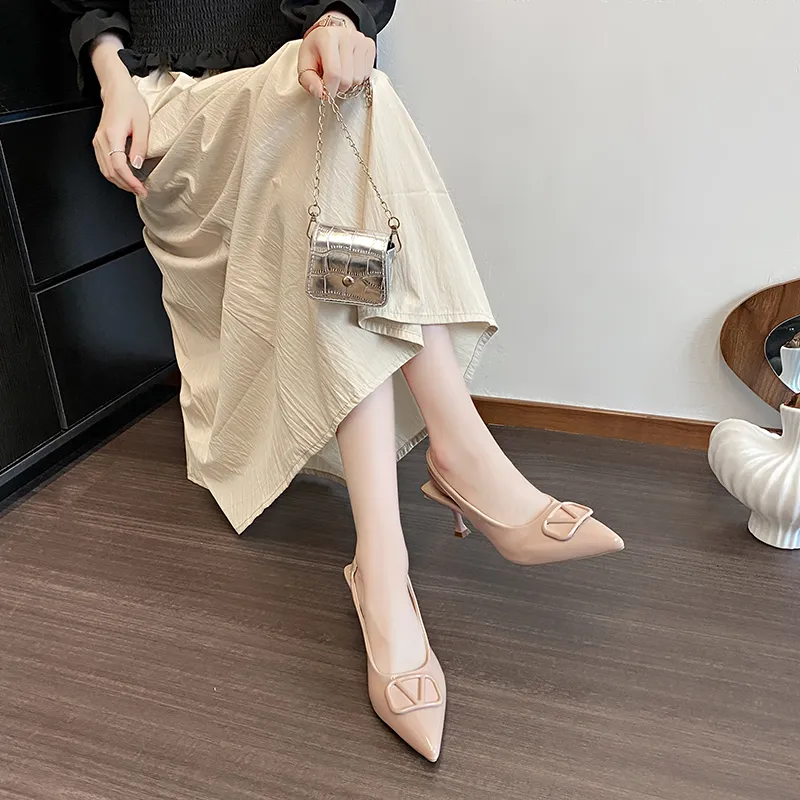 Dragon Dance Slim Heel High Heels 6cm Women's-17
