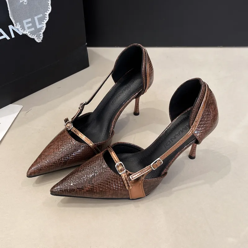 Dragon Dance Slim Heel High Heels Women's-1