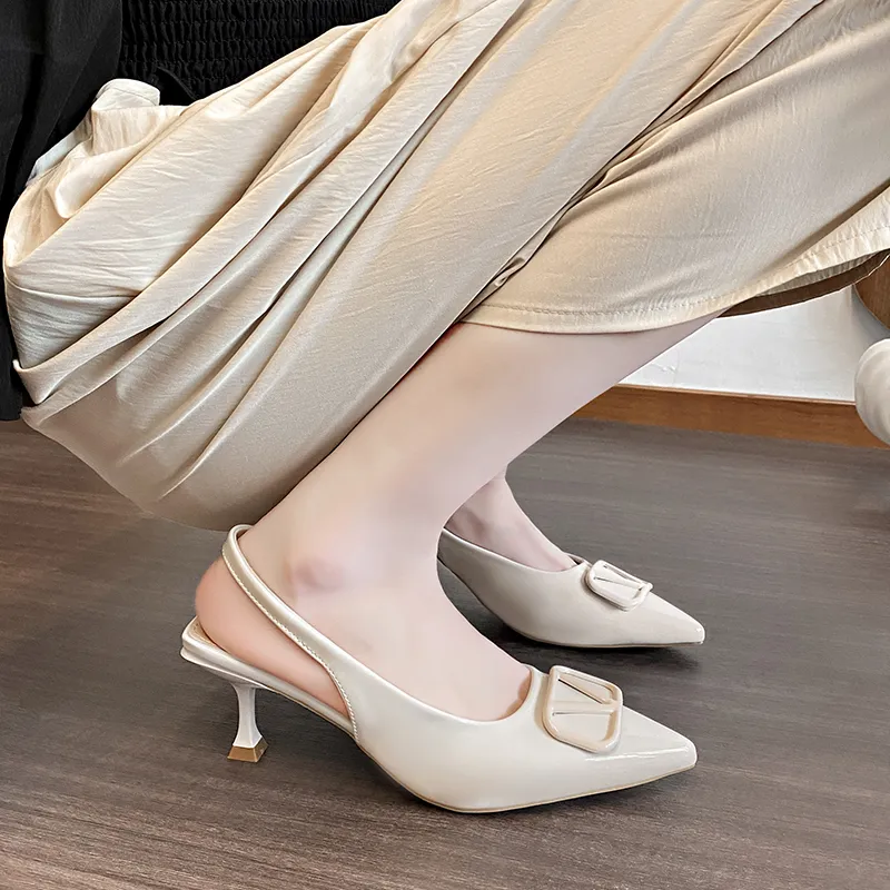 Dragon Dance Slim Heel High Heels 6cm Women's-11