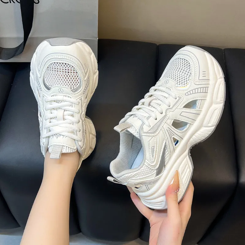 Dragon Dance Breathable, Height Enhancing, Lightweight Low Top Chunky Sneakers Women's-2