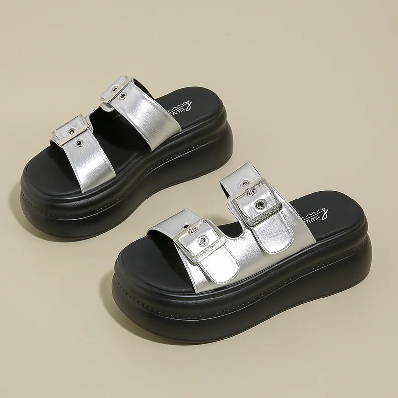 Dragon Dance PU Polyurethane Slip Resistant Abrasion Resistant Slide Slippers Women's-2