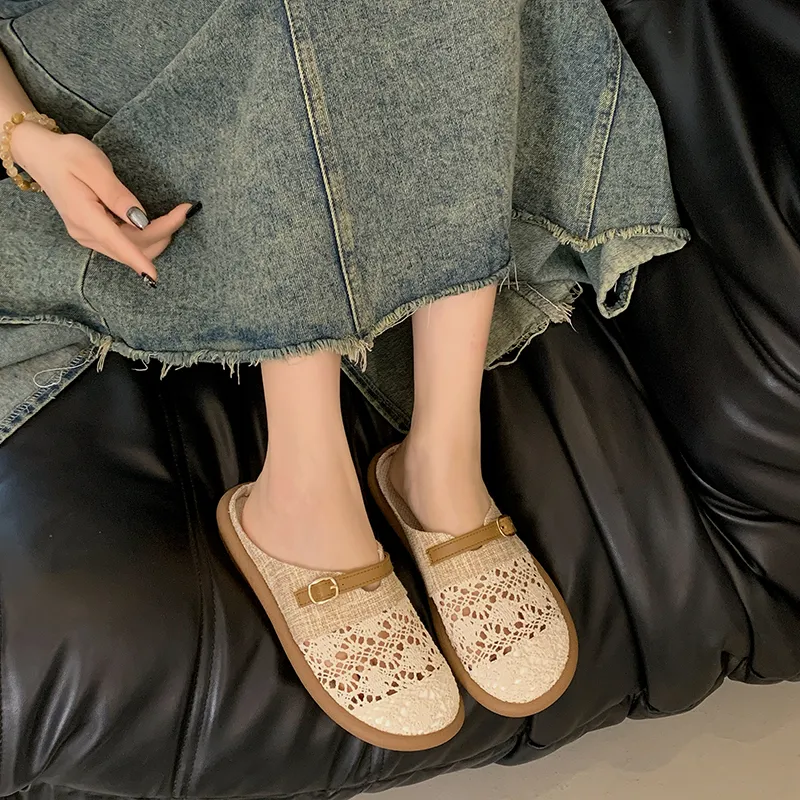 Dragon Dance Abrasion Resistant Slip Resistant Closed Toe Slippers Women's-4