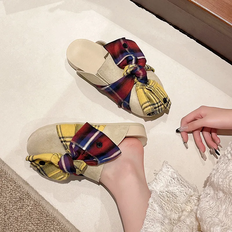 Dragon Dance Quiet Abrasion Resistant Closed Toe Slippers Women's-4