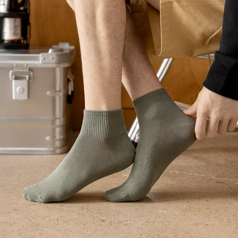 LIANGPU Ankle Socks Men's 4 Pack-7