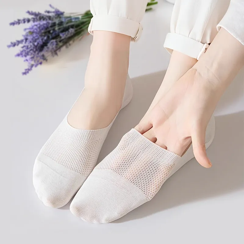 LIANGPU No Show Socks Women's 5 Pack-8