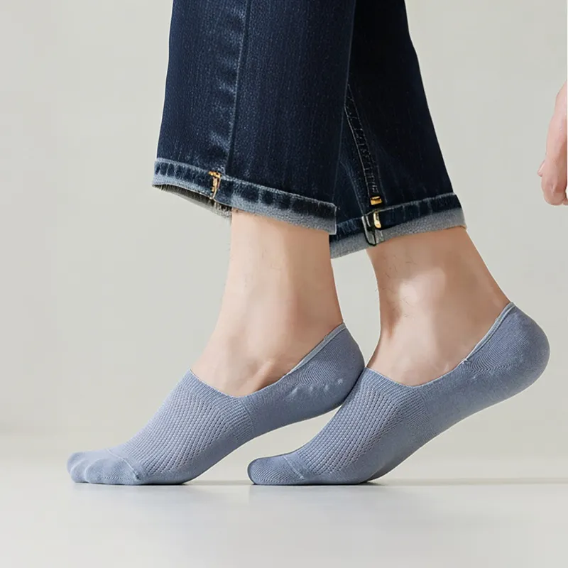 LIANGPU No Show Socks Men's 5 Pack-19