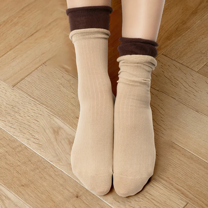 LIANGPU Mid Calf Socks Women's 4 Pack-2
