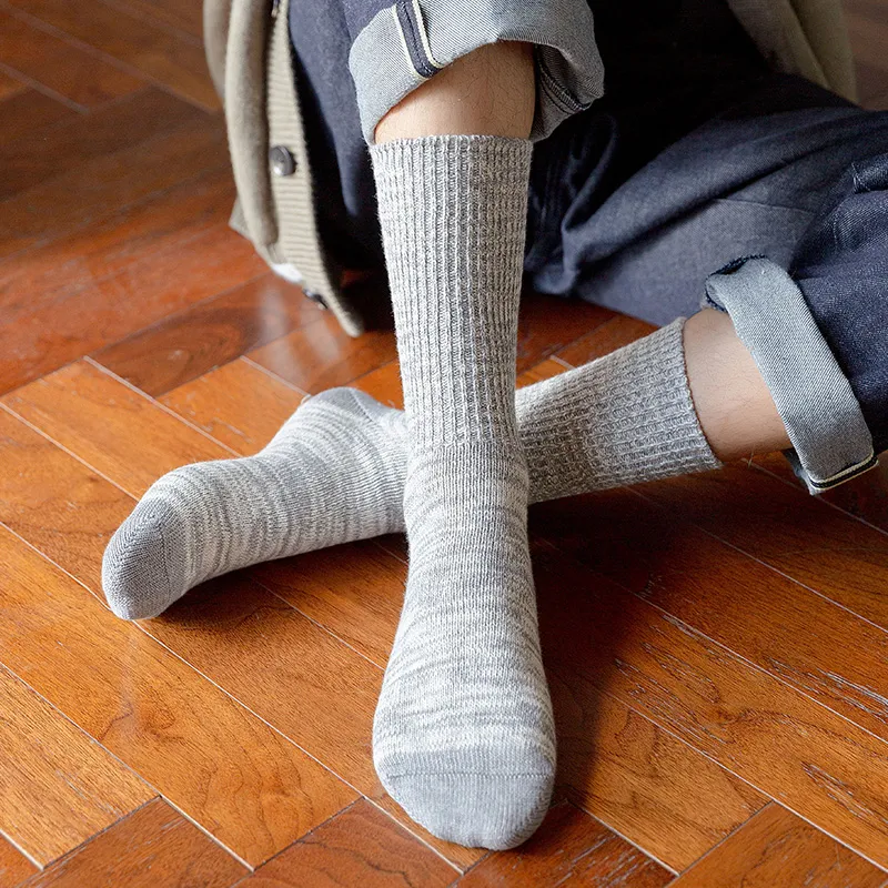 LIANGPU Mid Calf Socks Men's Box 4 Pack-3