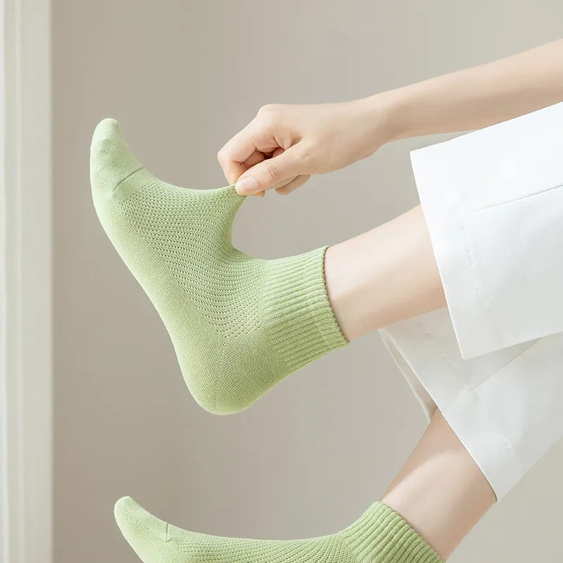 LIANGPU Ankle Socks Women's Box 5 Pack-3