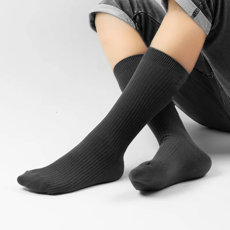 LIANGPU Knee High Socks Men's 4 Pack-2