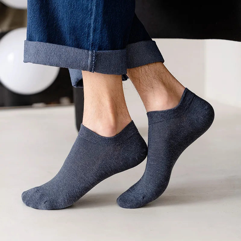 LIANGPU No Show Socks Men's 5 Pack-1