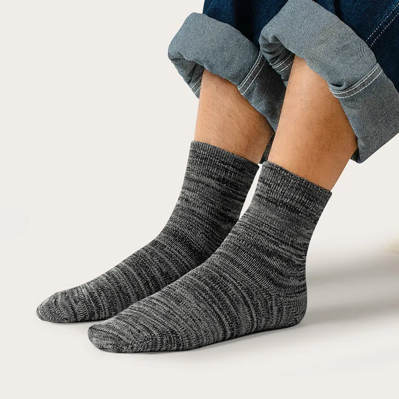 LIANGPU Mid Calf Socks Men's Box 4 Pack-3