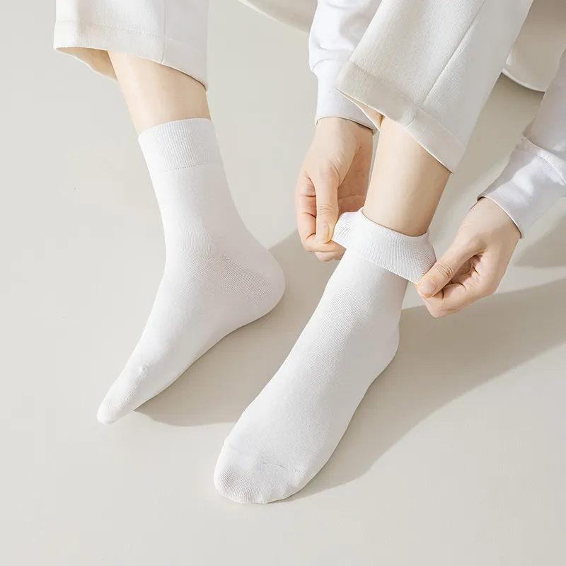 LIANGPU Mid Calf Socks Men's 5 Pack-5