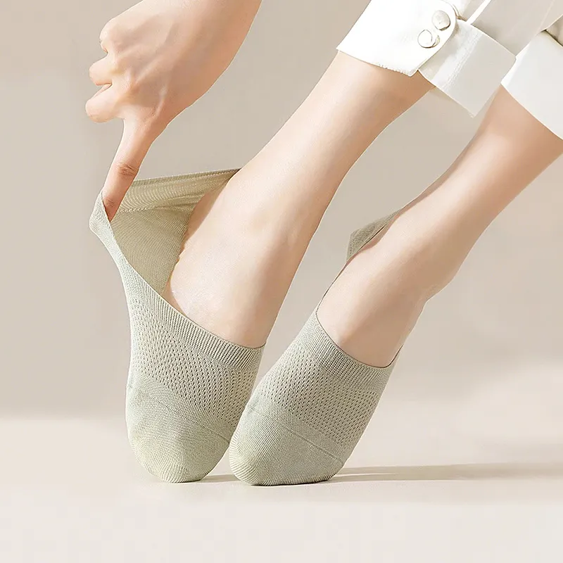 LIANGPU No Show Socks Women's 5 Pack-4