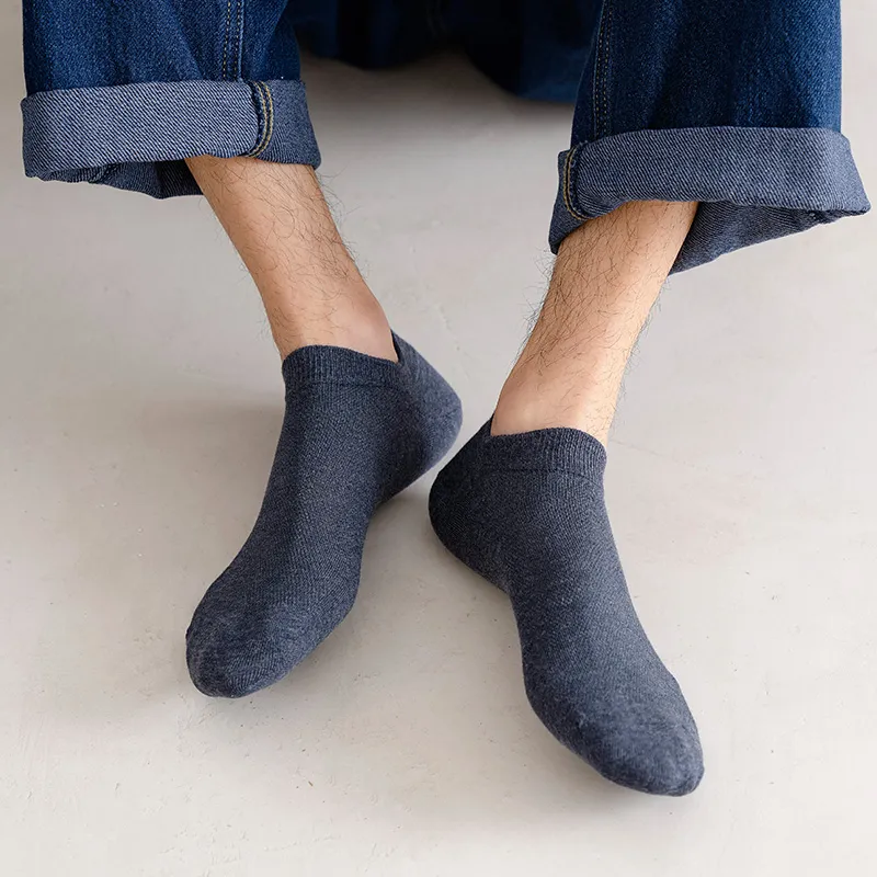LIANGPU No Show Socks Men's 5 Pack-2
