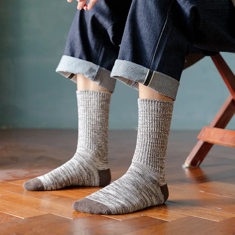 LIANGPU Mid Calf Socks Men's Box 4 Pack-4