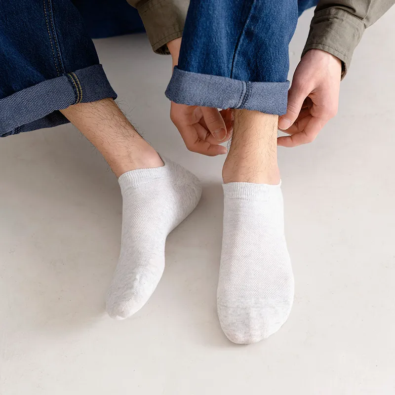 LIANGPU No Show Socks Men's 5 Pack-3