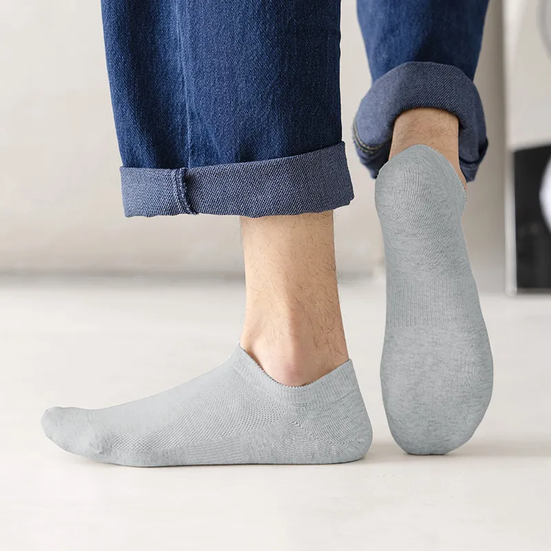 LIANGPU No Show Socks Men's 5 Pack Gift Box Set-2