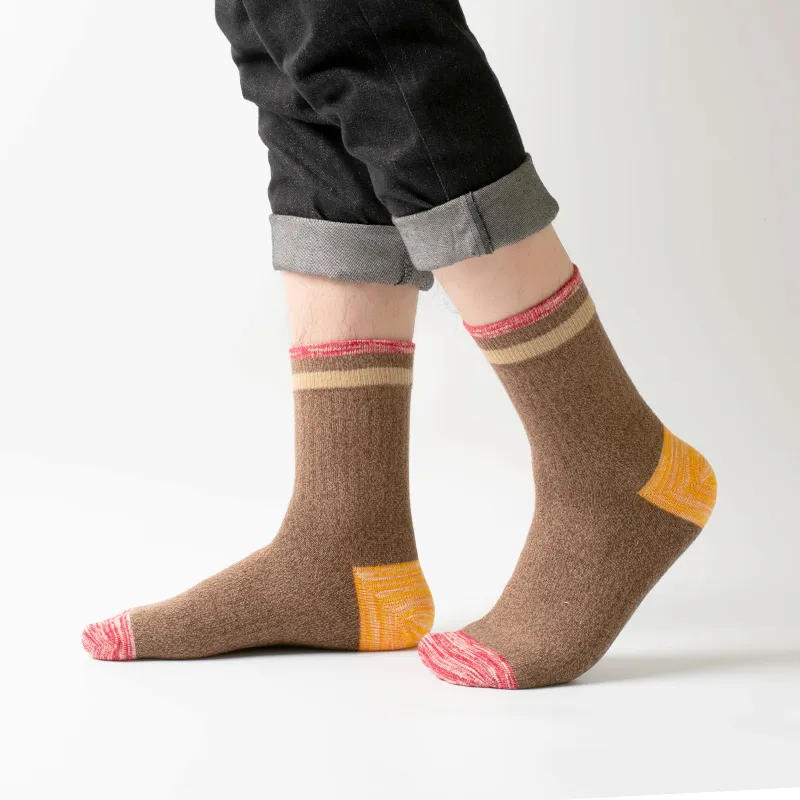 LIANGPU Mid Calf Socks Men's 5 Pack-2