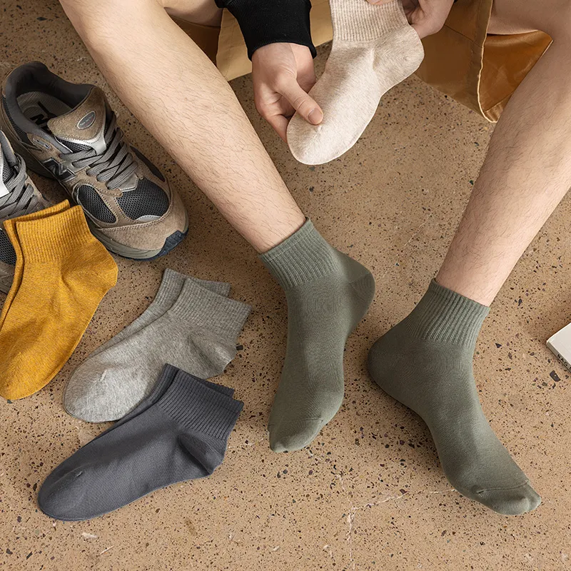 LIANGPU Ankle Socks Men's 4 Pack-3