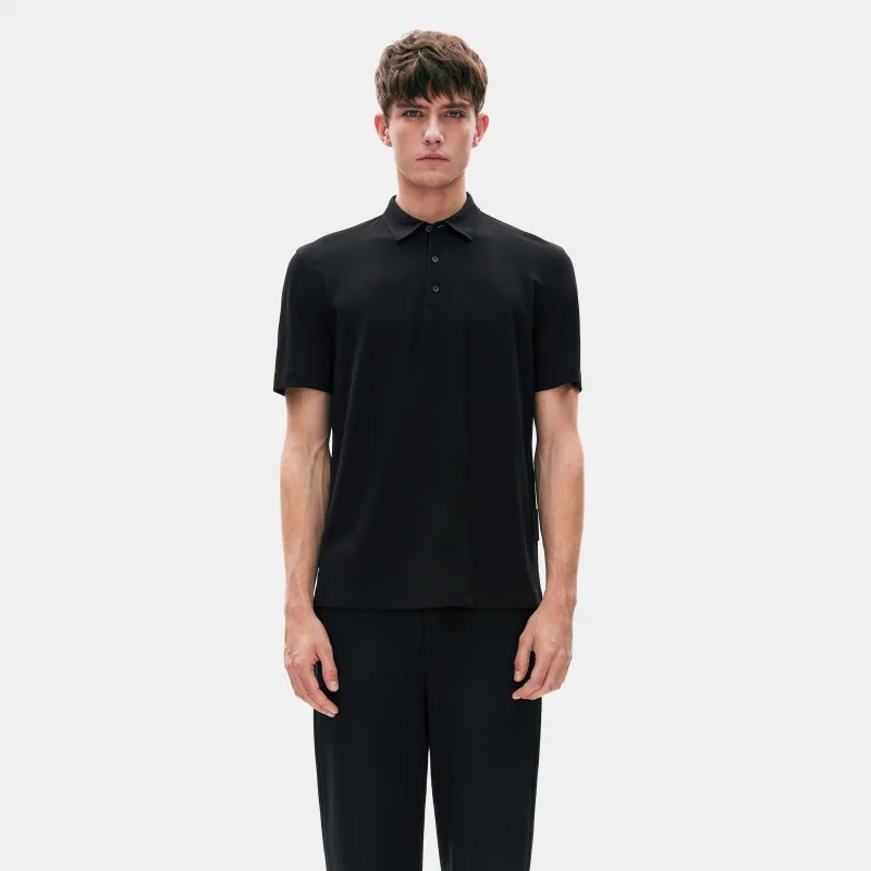 ELLASSAY Polo Shirts Men Classic Black-2